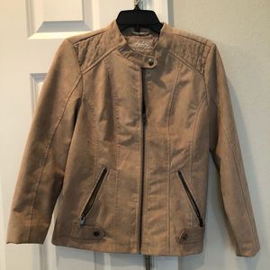 Faux suede jacket